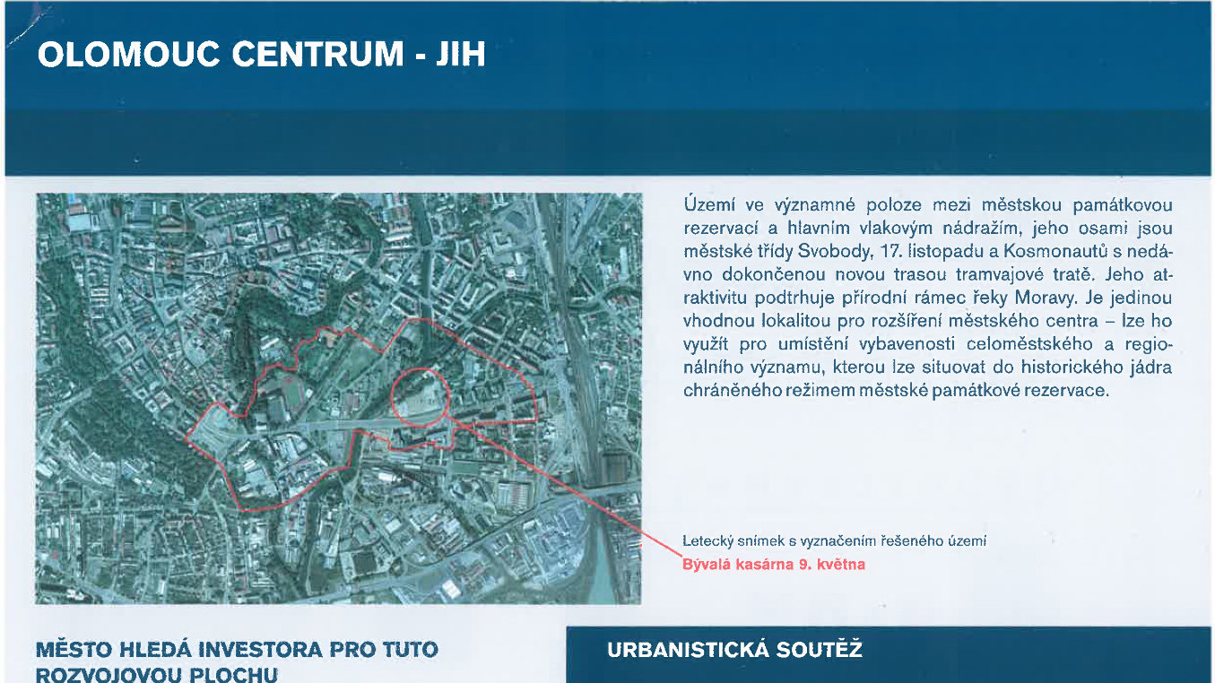 Urbanistická studie - Olomouc 2001